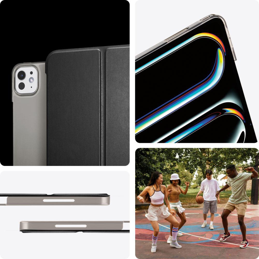 Etui do iPad Pro 13" 7 gen. 2024, Spigen Smart Fold, czarne